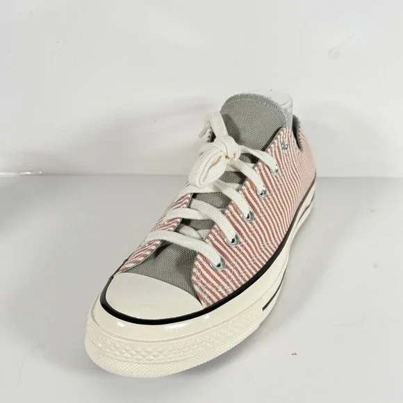 Converse Chuck Taylor All Star 70 Low Pinstripe Terracotta White Sneakers 8 10 - Picture 3 of 13
